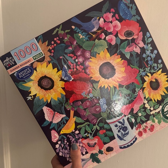 Galison Summer Bouquet 1000-Piece Puzzle - Picture 1 of 1